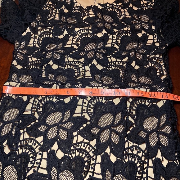 Long Fitted Black Lace Over a Neutral Slip. 🖤 Size Medium Sexy Dress - Picture 11 of 12